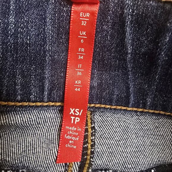 SPANX Women’s Size XS Distressed Skinny Jeans Stretch Medium Wash #20203r - Picture 4 of 12